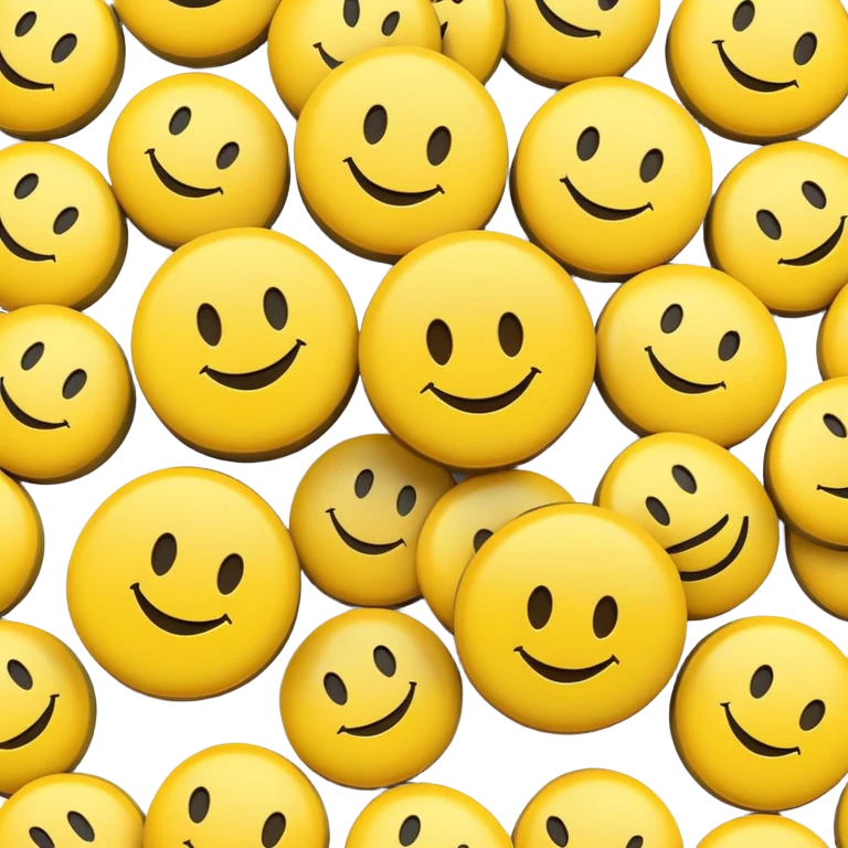 Pills with smiley faces on them emoji