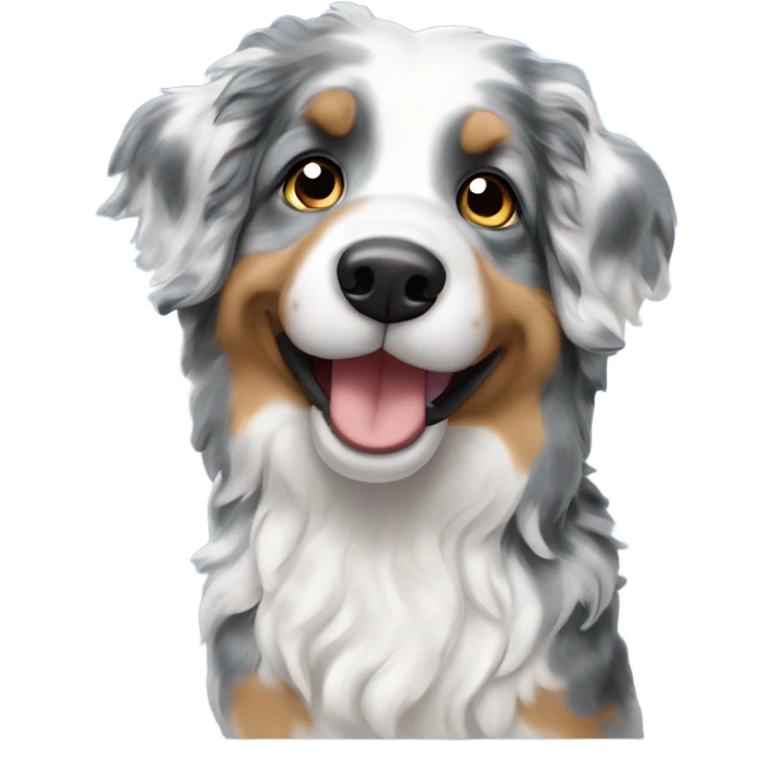 Toy Blue Merle Aussie doodle  emoji