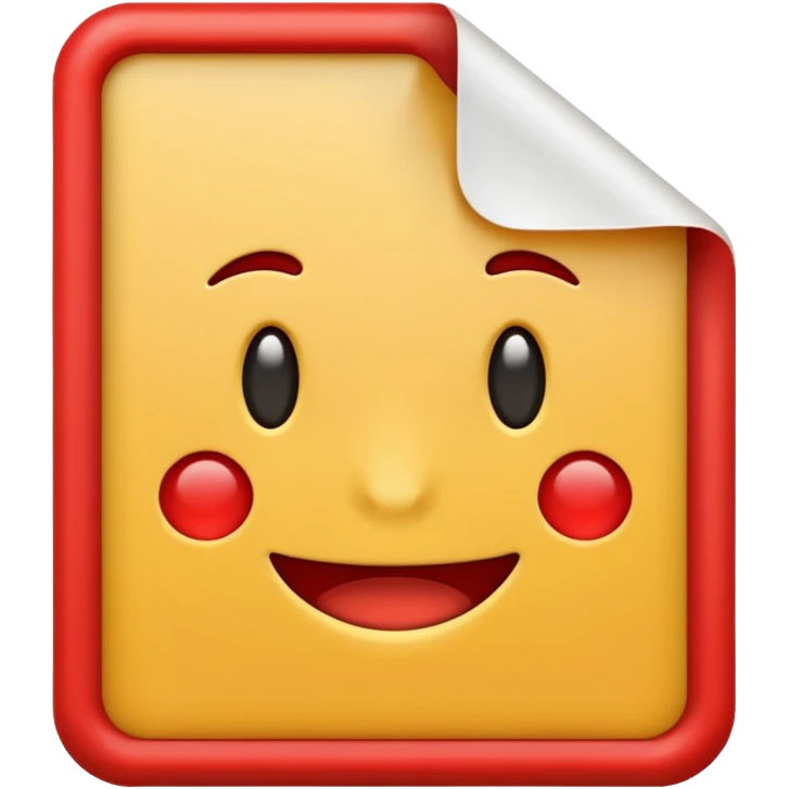 PDF file emoji, document icon with red border, no text emoji