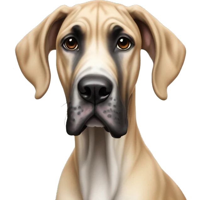 Hyper realistic fawn Great Dane  emoji