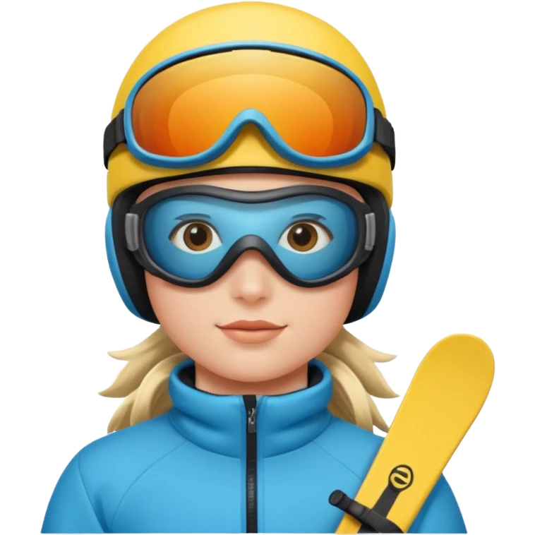 Skier with goggles emoji