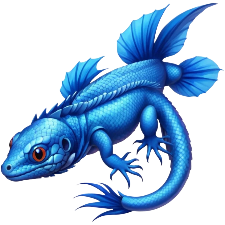Russian-Blue-Cat-Mountain-Blue-Bird-Blue-Iguana-Blue-Betta-Fish-Fusion-animal-hybrid-creature emoji