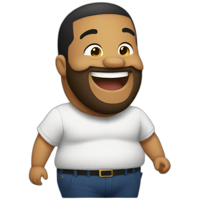 Drake belly laughing emoji