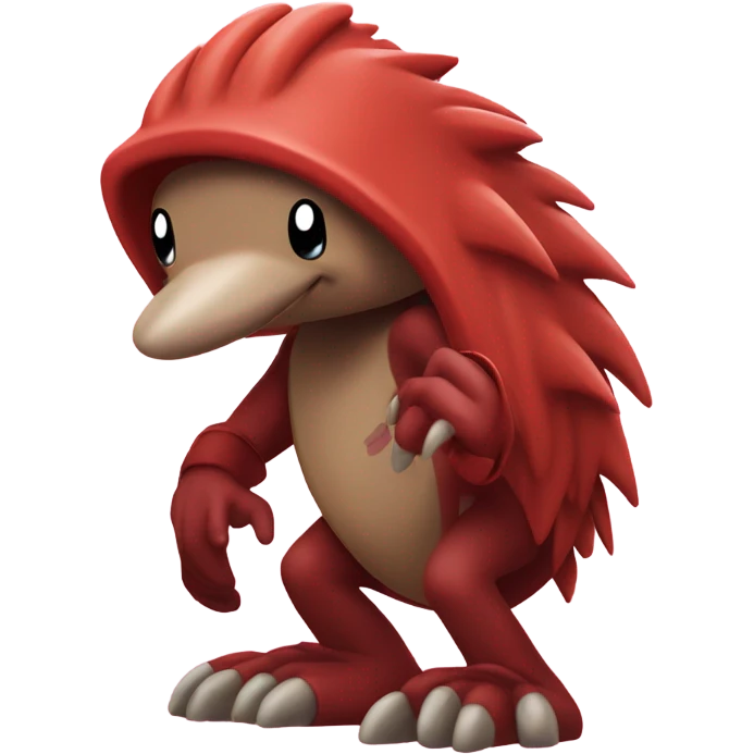 Knuckles the echidna ￼ emoji