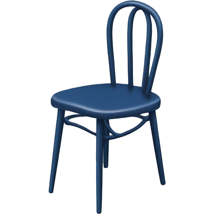 dark blue hairpin chair emoji