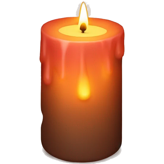 Fall candle emoji