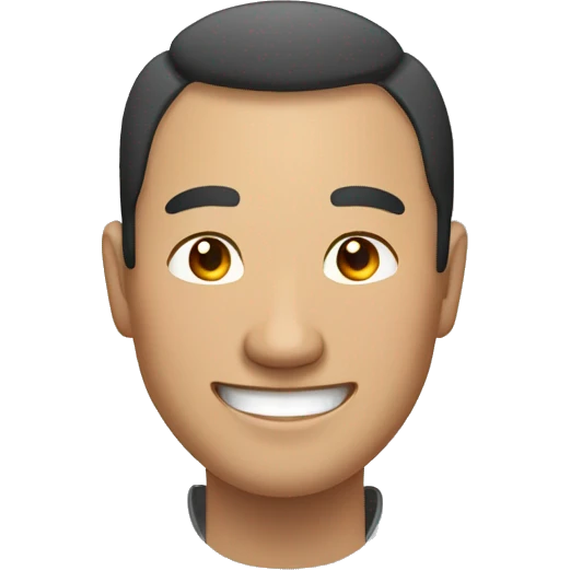 Smiling Mongolian man emoji