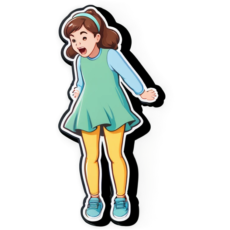 Girl farting emoji