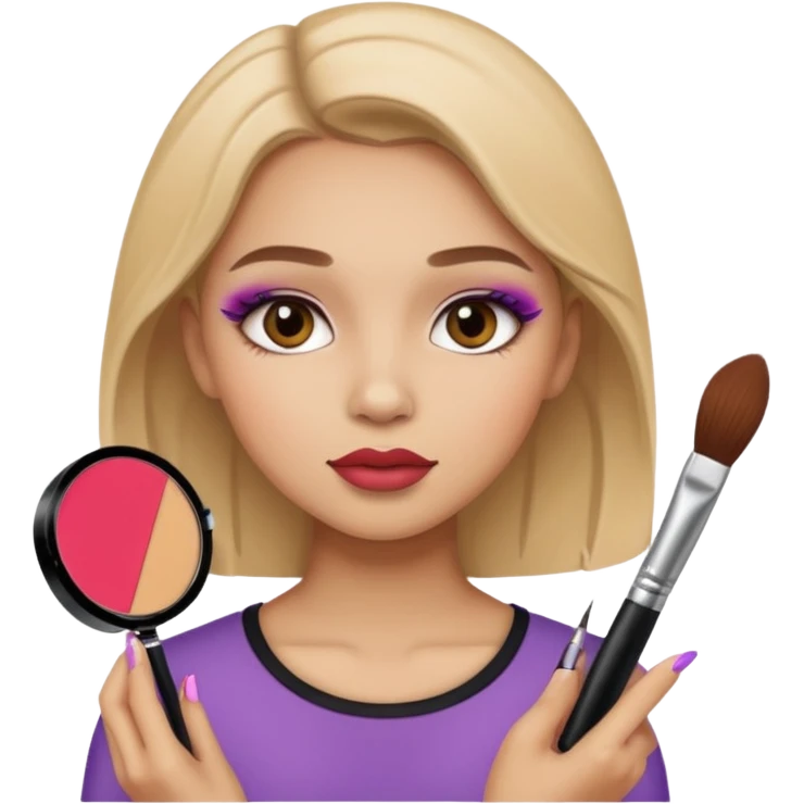 Makyaj yapan kız emoji