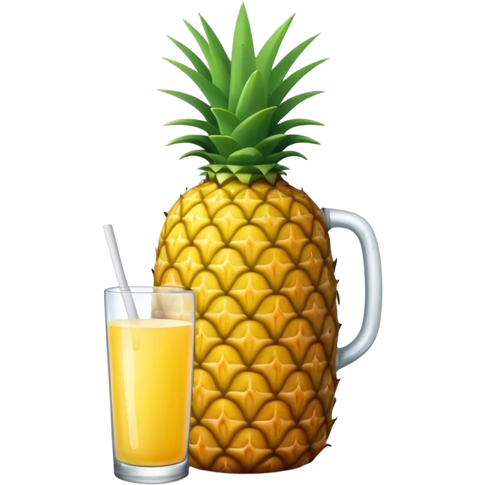 Pineapple juice bottle emoji