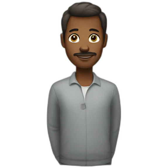Un homme métisse ou emoji