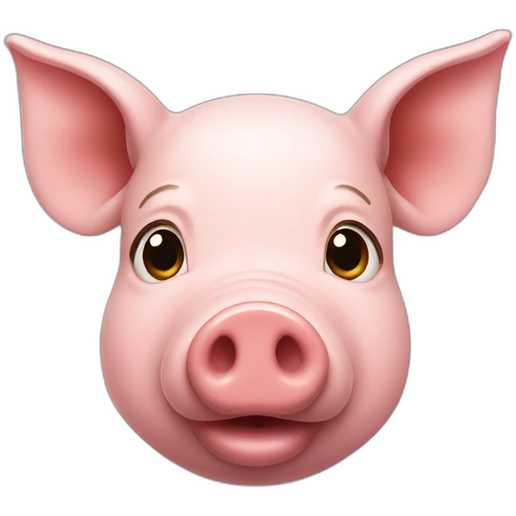 a pig with gold nosering emoji
