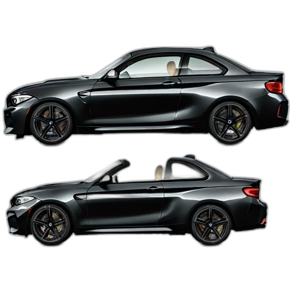 BMW m2 full black  emoji