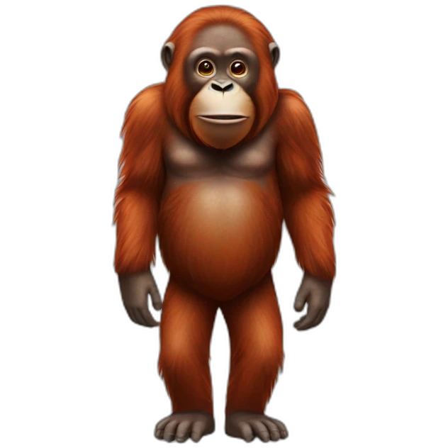 Orangutan Full Body emoji