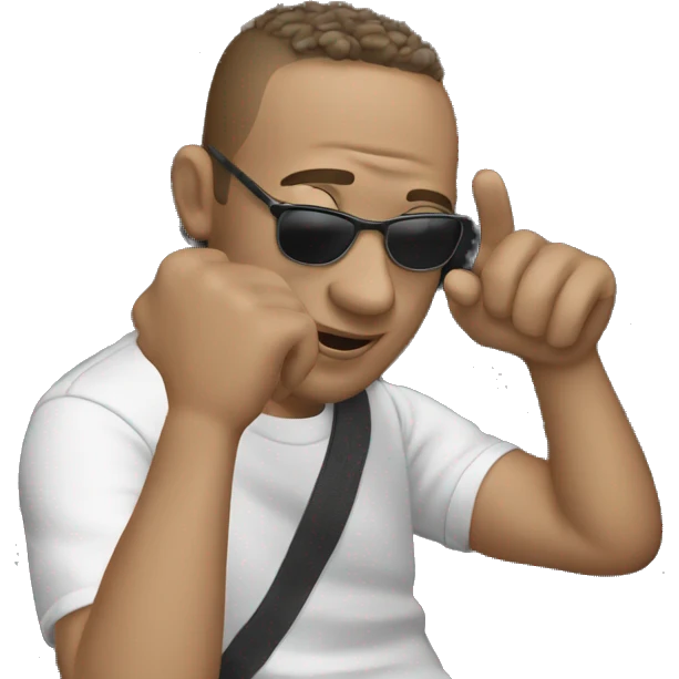 cool guy in car emoji