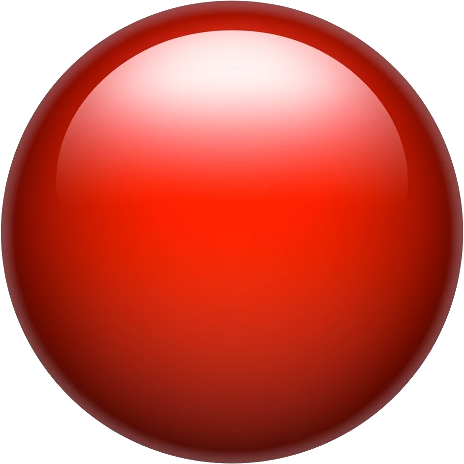 list bullet point emoji, round chape, color Bright Red (#F44336) emoji