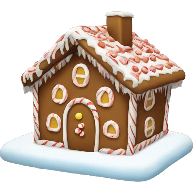 Gingerbread house emoji