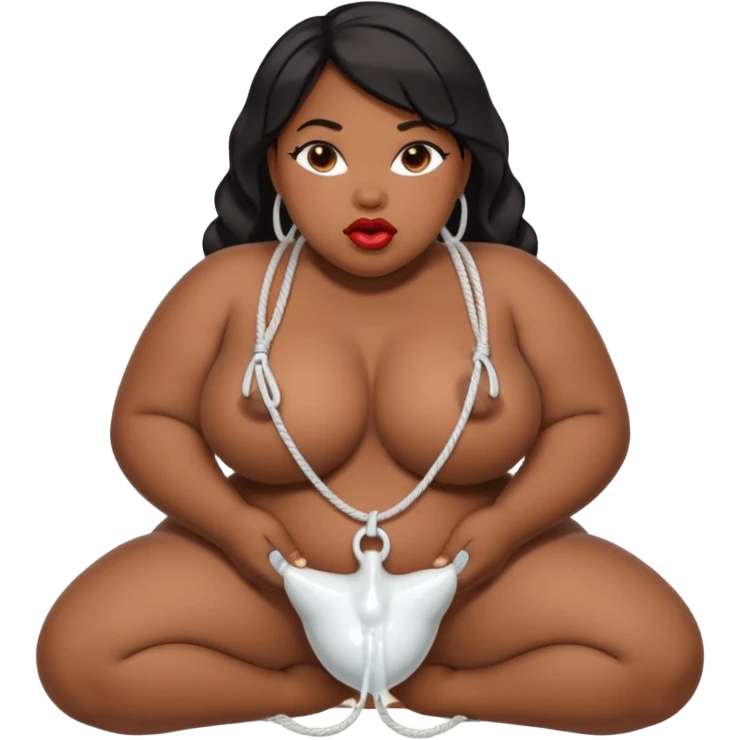 a sexy black BBW’s plump lips wide. She’s on her knees, cheeks hollow, drooling as she deepthroats. He explodes—hot cum floods her mouth, spilling in thick white ropes down her chin and dripping onto her , heaving tits and her vagina is open 
 emoji