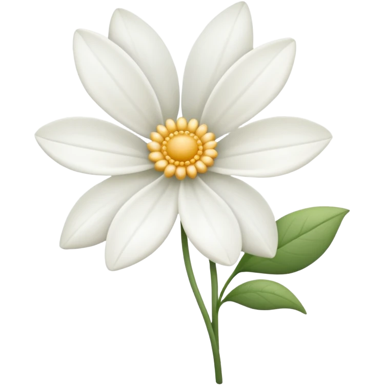 white flower  emoji