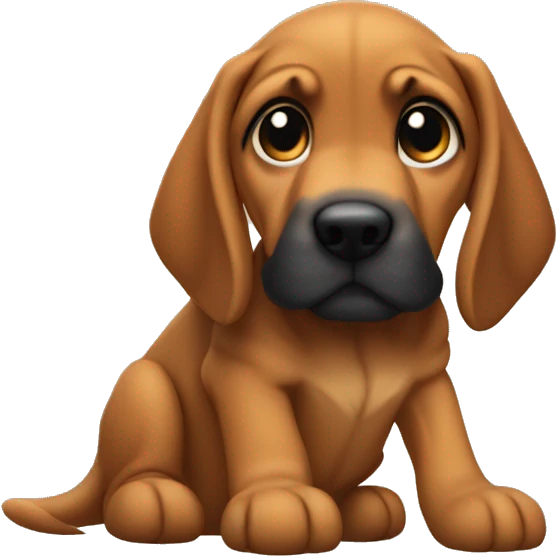 Bloodhound puppy emoji