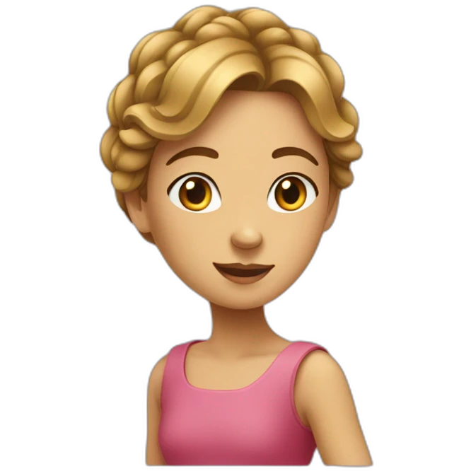 fille sur une crevette emoji
