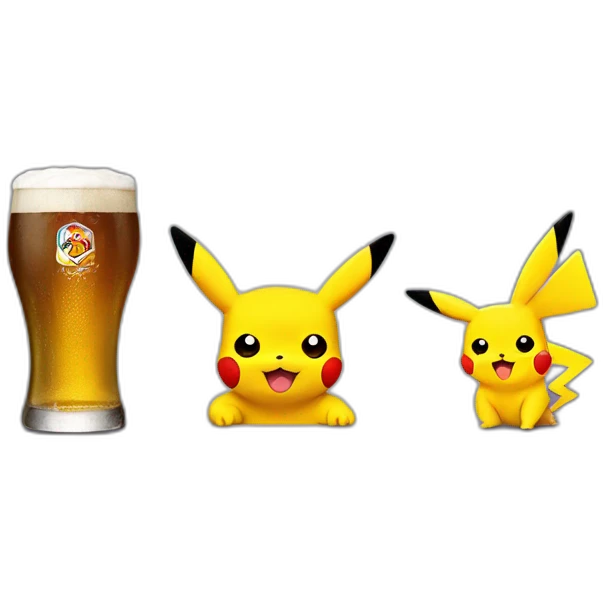 Pikachu,mbappé and ronaldo beer emoji