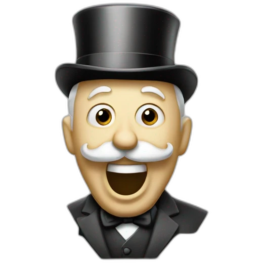 surprised monopoly man  emoji