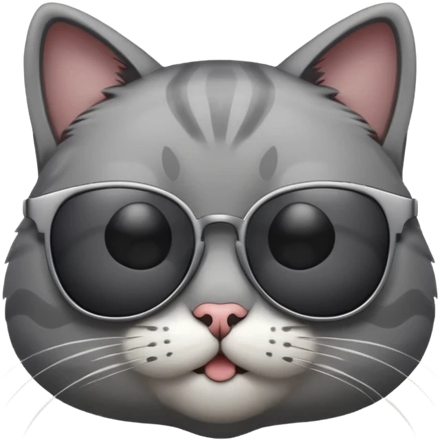 Cat with sunglasses emoji