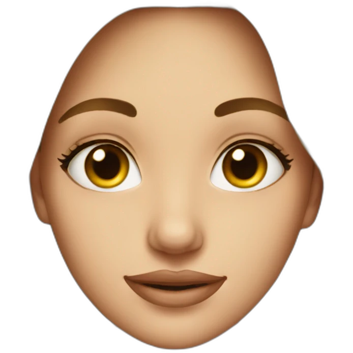 Beautiful girl face emoji