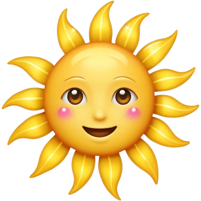 an emoji of a mix of a sparkle and sun emoji