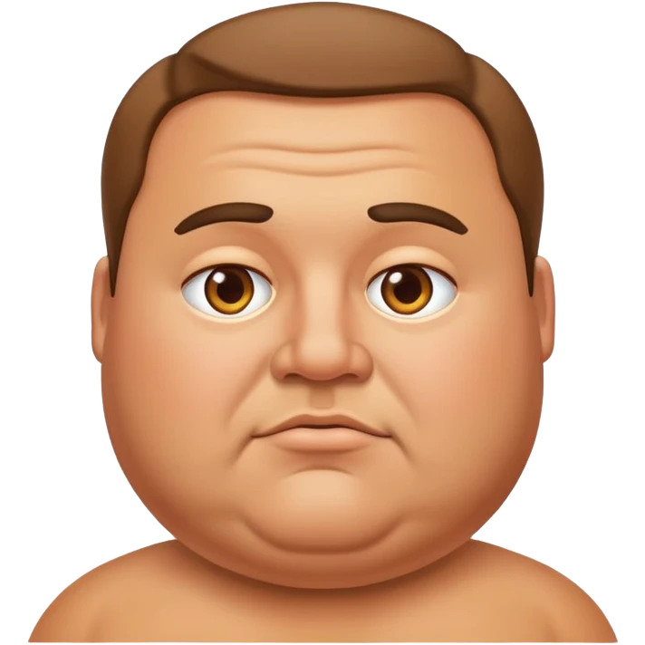 Fat man emoji