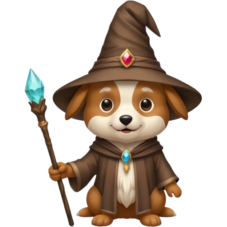 Dog wizard emoji