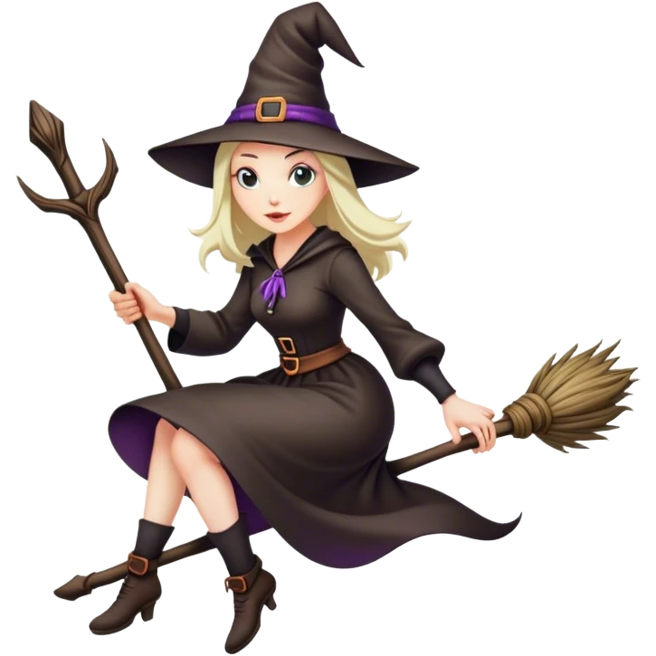 Witch on a bro emoji