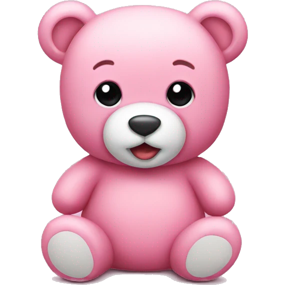 pink teddy bear  emoji