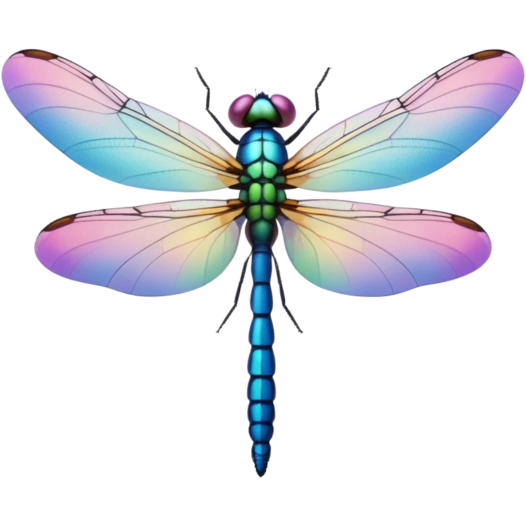 Peaceful Dragonfly color  emoji