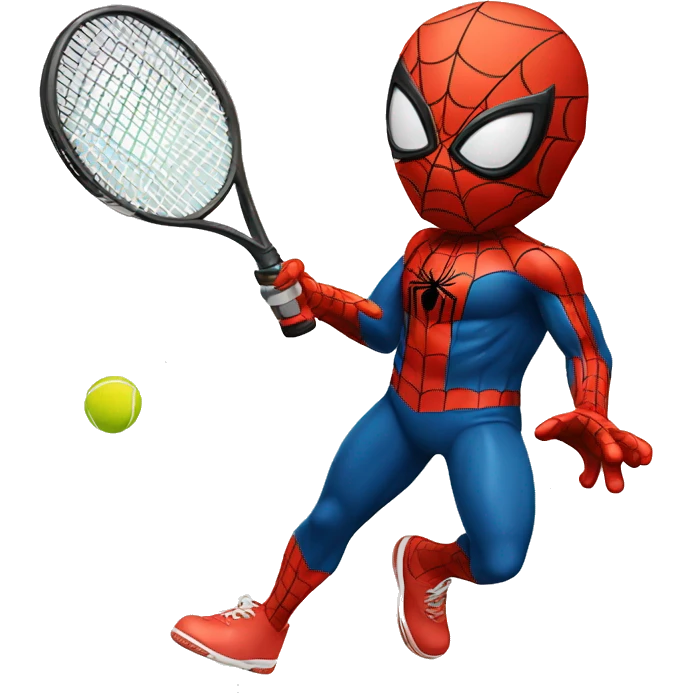 Spider-Man play tennis emoji