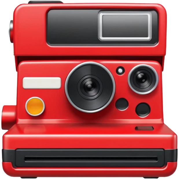 red polaroid camera emoji