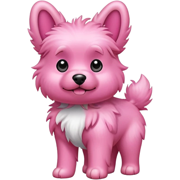 pink dog emoji