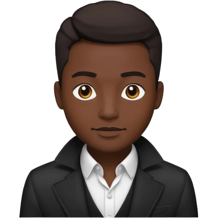 Fashion Black&White man emoji