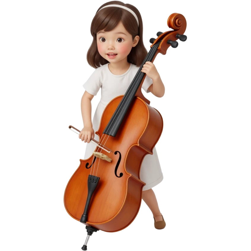 girl playing cello emoji