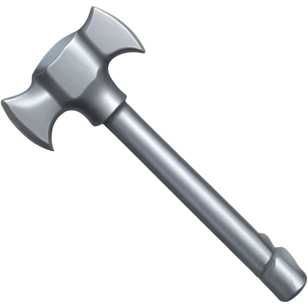 simple wall nail, slightly bent as if hit by a hammer emoji
