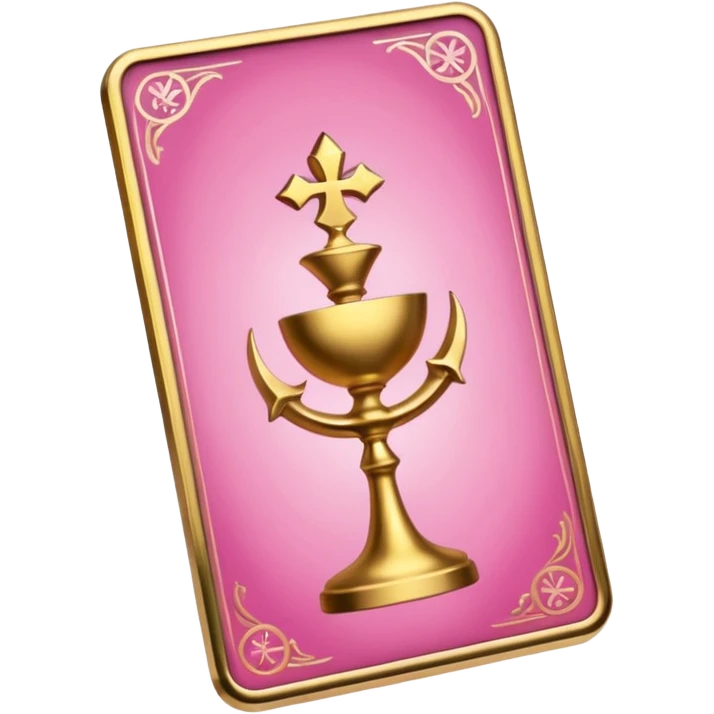 Pink Tarot cards emoji