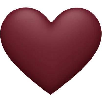 Maroon heart emoji