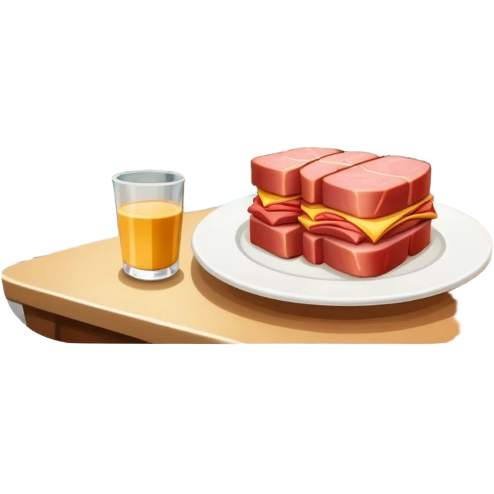 impressionist SPAM meat paris cafe city landscape  emoji