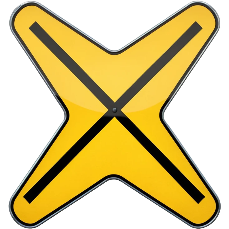 Railway crossing sign emoji