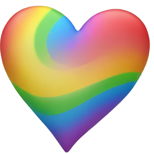 Rainbow heart emoji