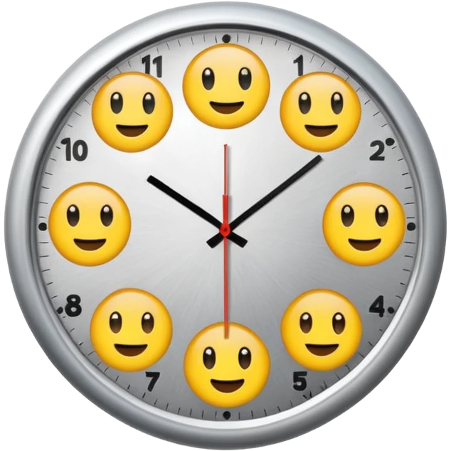 quiero un reloj  de pared 2pm  emoji