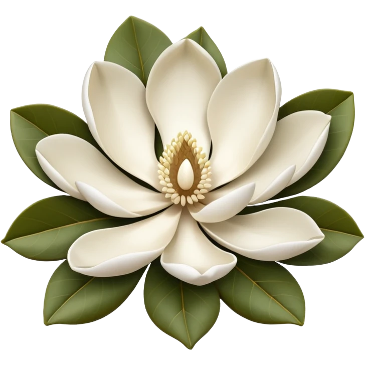a magnolia bloom emoji