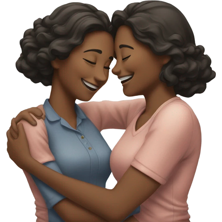 lesbian cuddles emoji