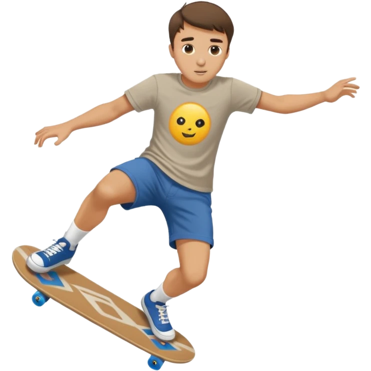 charlie Kirk doing a kickflip emoji